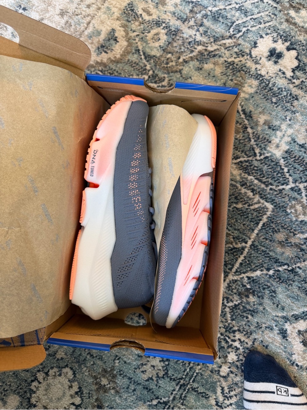 Brooks glycerin flex grey and orange brand new sneakers